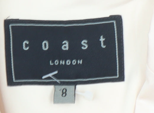 Coast Women's Ivory Blazer Size 8, Lined, One-Button