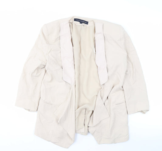 Additional front view of French Connection Beige Women's Blazer, size 12