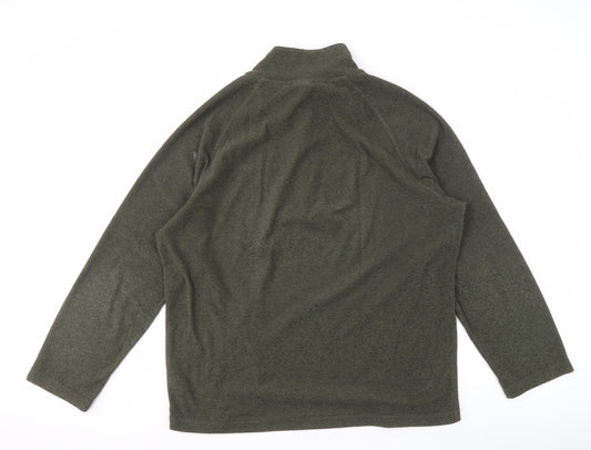 Trespass Men's Green Fleece Pullover Sweatshirt XL