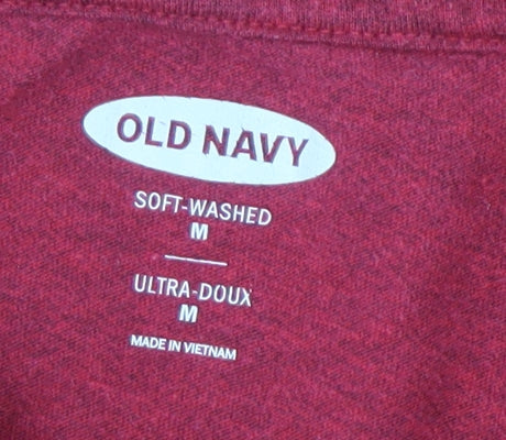 Old Navy Men's Red Medium Crew Neck T-Shirt