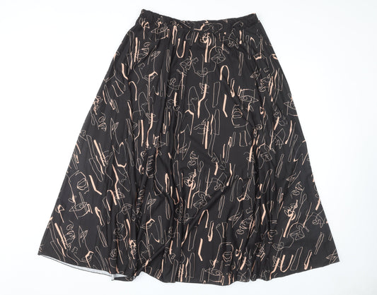 ASOS Women's Black Skirt Size 14, Polyester, New