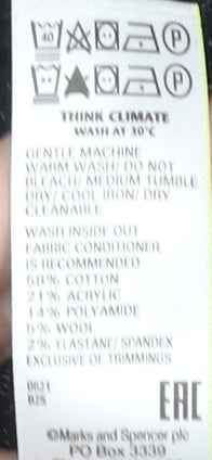 Marks and Spencer Men's Black High Neck Jumper M