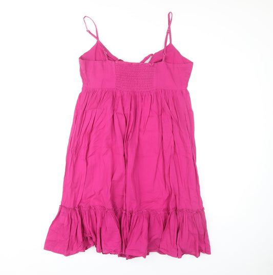 Oasis Women's Pink Cotton Slip Dress XS