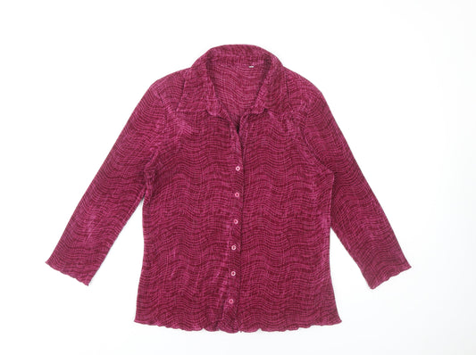 Womens UK Size 14 BHS Red Basic Blouse