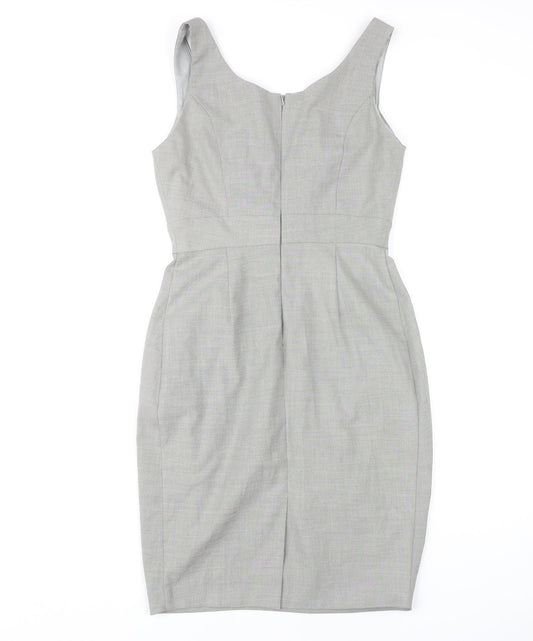 Dorothy Perkins Women's Grey Pencil Dress Size 10 Classic