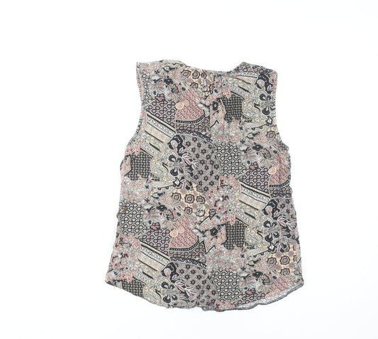 Womens UK Size 6 Dorothy Perkins Multicoloured Basic Tank