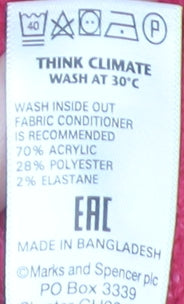 Womens UK Size S Marks and Spencer Pink Pullover Jumper