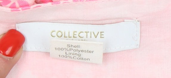 Collective the Label Pink Floral A-Line Dress Size 10