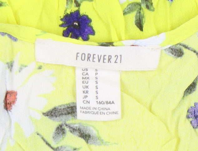 Womens UK Size S FOREVER 21 Multicoloured Camisole Tank