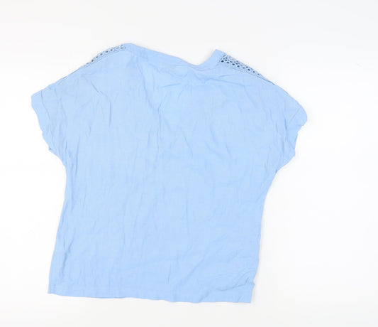 Womens UK Size 6 Miss Selfridge Blue Basic Blouse