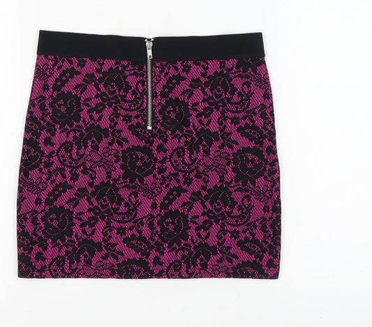 H&M Women's Pencil Skirt, Pink/Black, Size 10