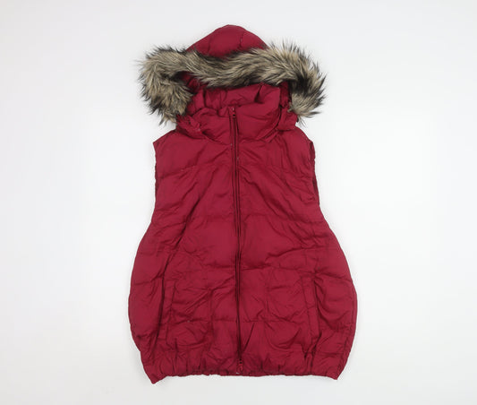 Womens UK Size XL Gap Red Puffer Jacket