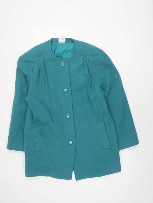 Womens UK Size 12 Eastex Green Basic Jacket Jacket