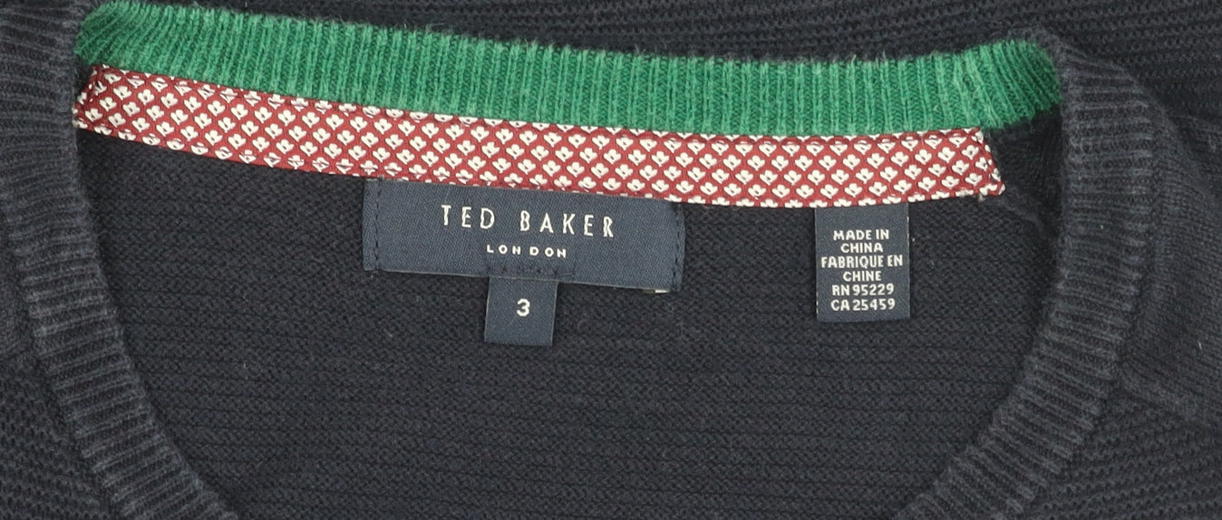 Ted Baker Men's Blue Crew Neck Pullover Jumper M
