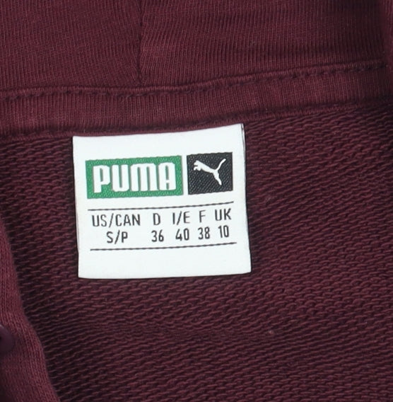 Puma Women's Red Pullover Hoodie, Size 10, Sporty Style