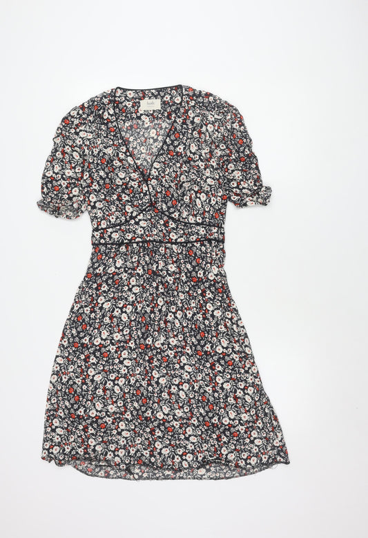 Hush Women's Multicoloured Floral A-Line Dress Size 8