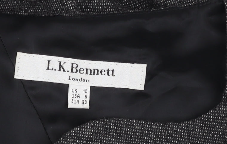 L.K. Bennett Women's Grey Pencil Dress, Size 10