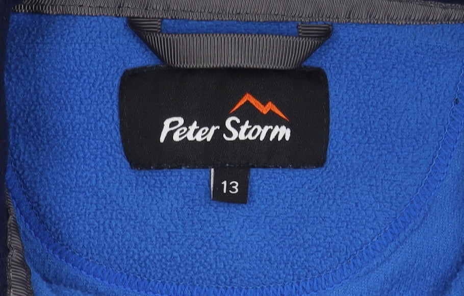 Peter Storm Boys Blue Fleece Sweatshirt Size 13-14