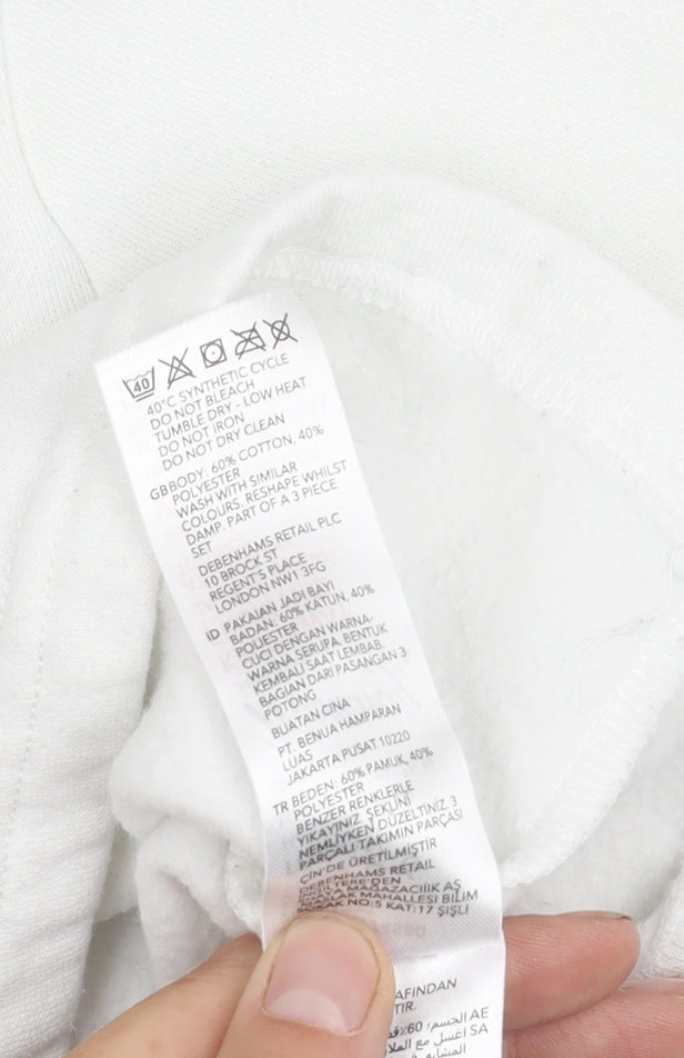 Mantaray Unisex Baby Jumper 3-6 Months White Cotton Pullover