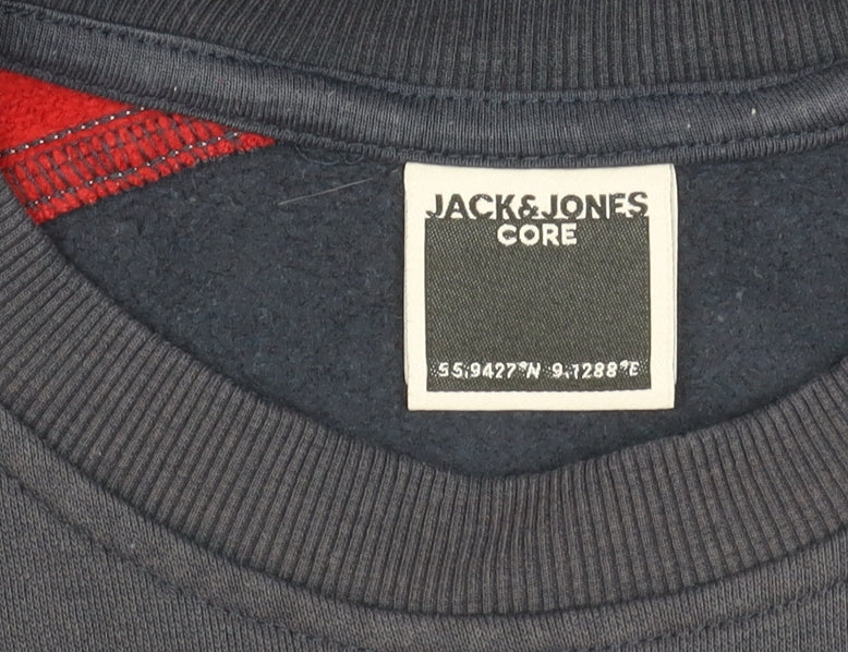 Jack & Jones Men's XL Blue Pullover Jumper