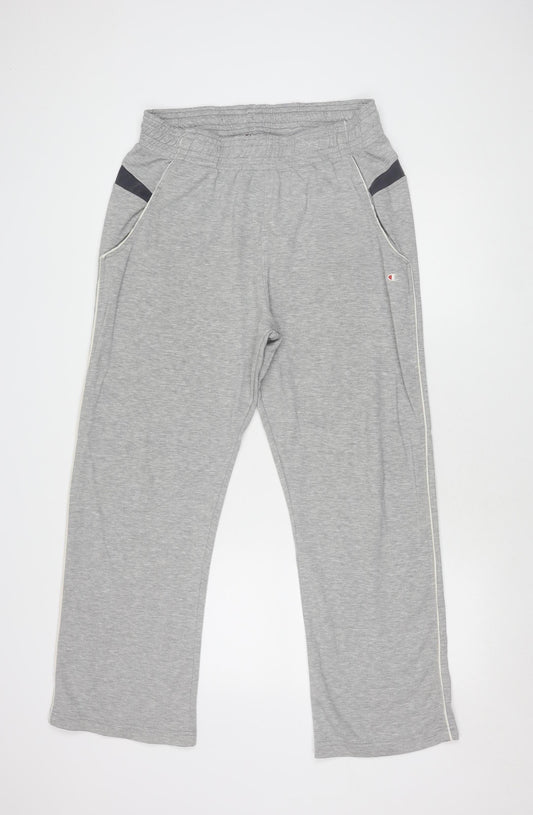 Mens UK Size L Champion-activewear Regular Fit Track Pants Grey Trousers