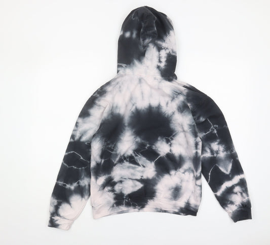Boohoo Women's Multicoloured Tie-Dye Hoodie Size 8
