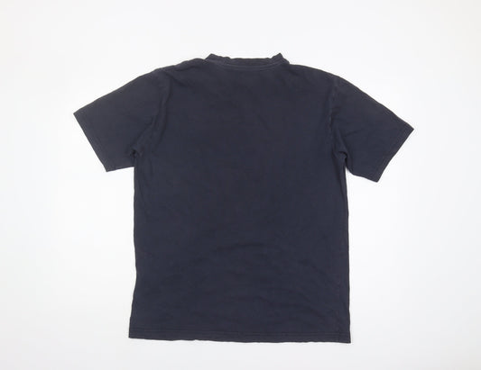 Reebok Men's Black Medium Crew Neck Graphic T-Shirt