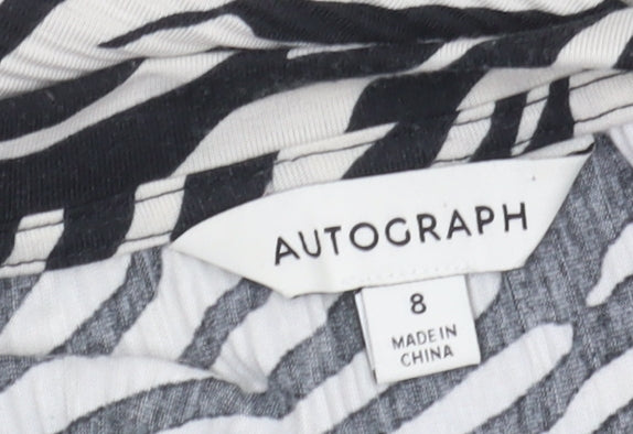 Womens UK Size 8 Marks and Spencer Multicoloured Basic Blouse