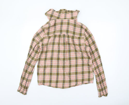 Womens UK Size 14 NEXT Multicoloured Basic Button-Up