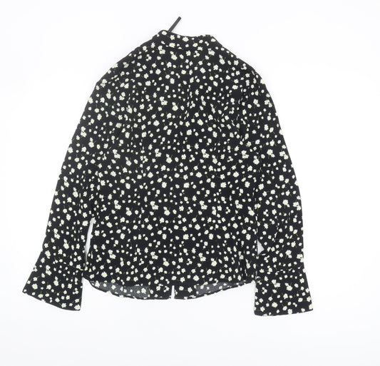 Womens UK Size 8 Marks and Spencer Black Basic Blouse