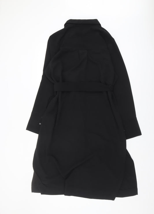 Monki Women's Black Shirt Dress M - Casual Elegance