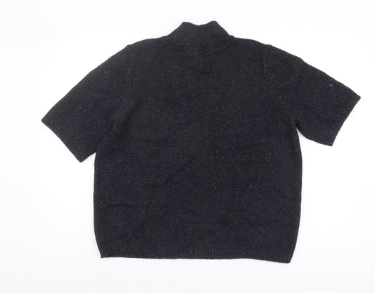 Womens UK Size L Marks and Spencer Black Pullover Jumper