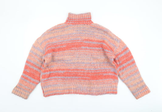 Womens UK Size S Bershka Multicoloured Pullover Jumper