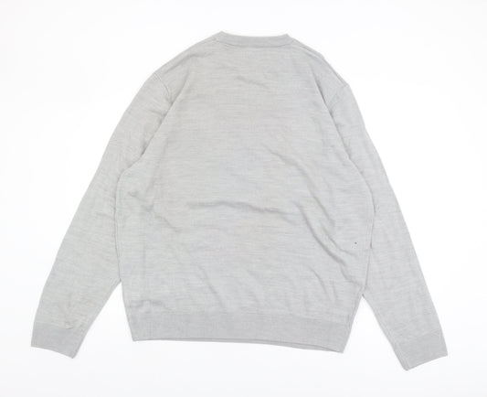 Marks and Spencer Men's Grey XL Christmas Pullover