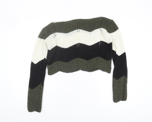 Womens UK Size S Quiz Multicoloured Pullover Jumper