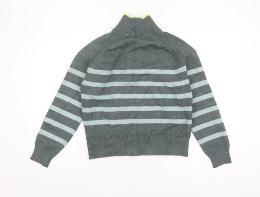 Womens UK Size S NEXT Grey Henley Jumper