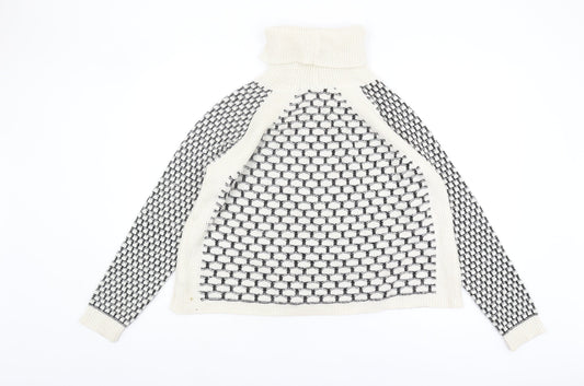 Womens UK Size 8 NEXT Ivory Pullover Jumper