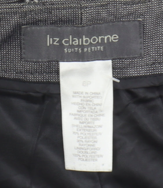 Liz Claiborne Women's Grey Dress Pants, Size 6P, Petites