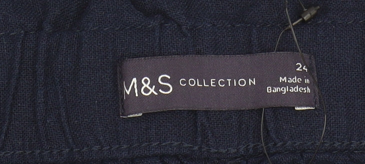 Marks and Spencer Women’s Blue Knee Length Skirt