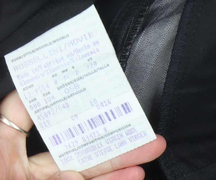 Hugo Boss Grey Striped Men's Trousers Size 58