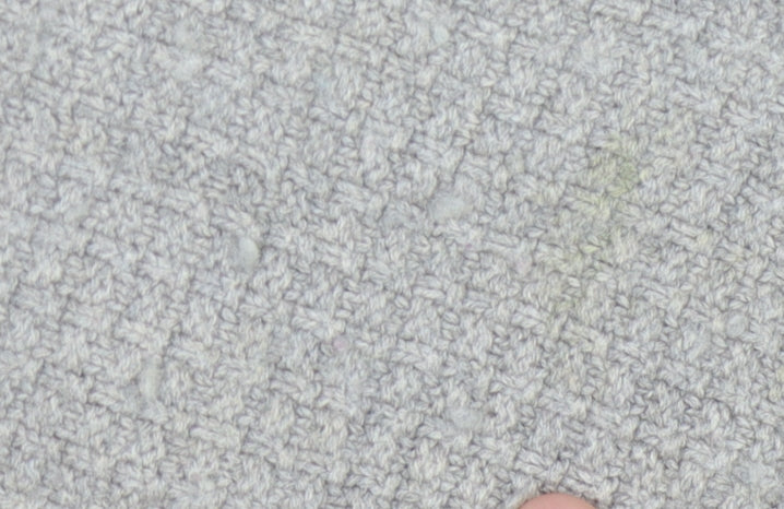 Ted Baker Men's Grey Waffle-Knit Jumper, Size M, Winter Essential