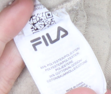 Fila Women's Beige Pullover Hoodie XL, Casual Comfort