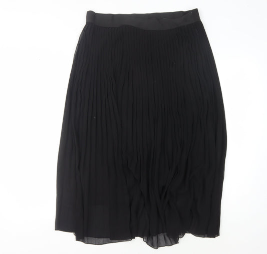 Cotswold Collections Black Pleated Midi Skirt, Size 12