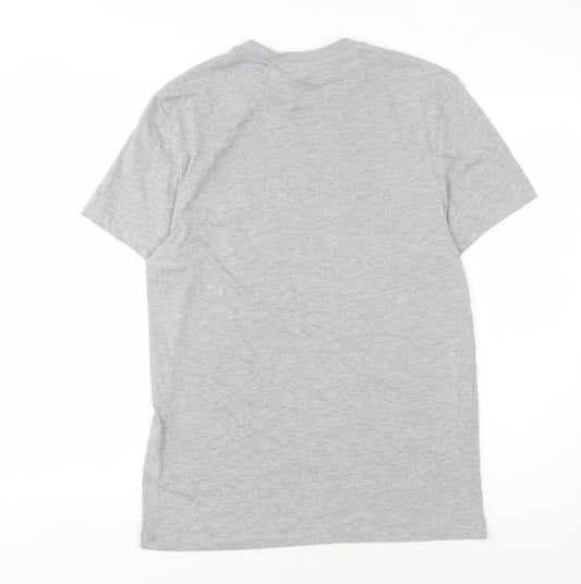 The Simpsons Men's Grey M T-Shirt, Crew Neck, Graphic Print