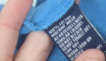 Charles Tyrwhitt Men's Blue Slim Fit Polo Shirt S