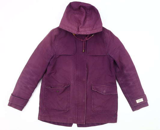 Joules Women's Purple Rain Coat Size 10