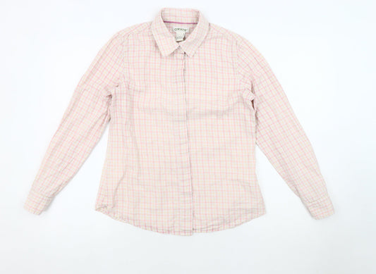 Womens UK Size 6 Orvis Pink Basic Button-Up