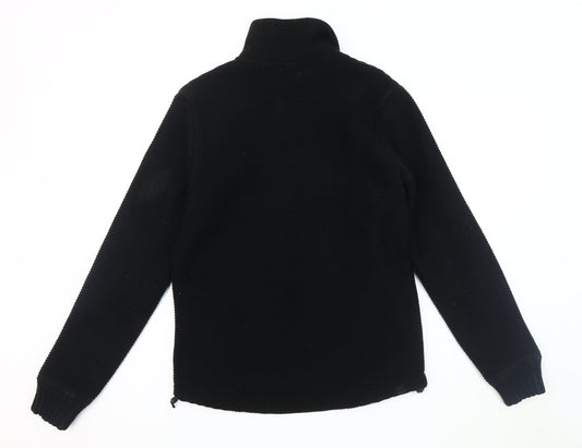 Mens UK Size S Bench Black Basic Jacket