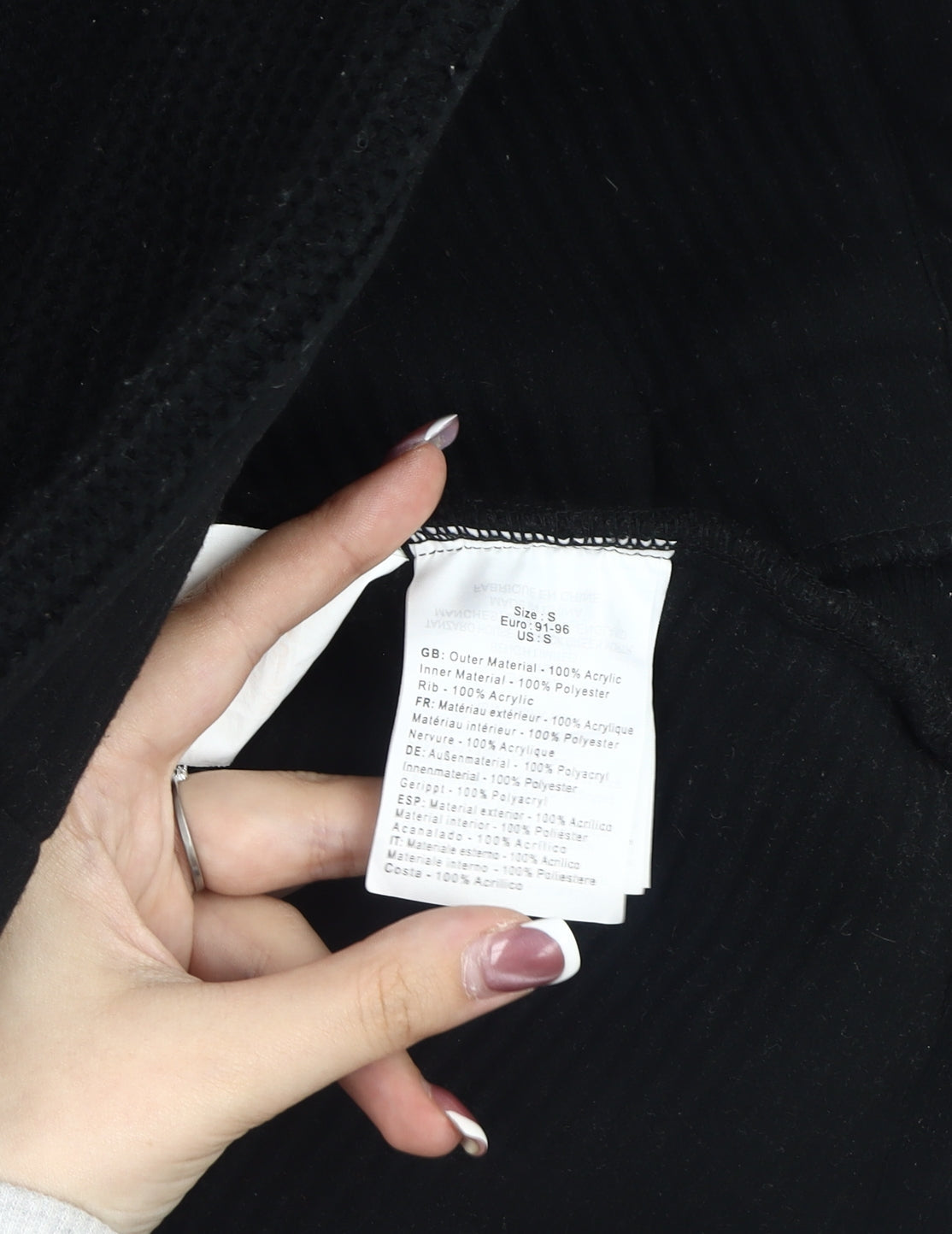 Mens UK Size S Bench Black Basic Jacket