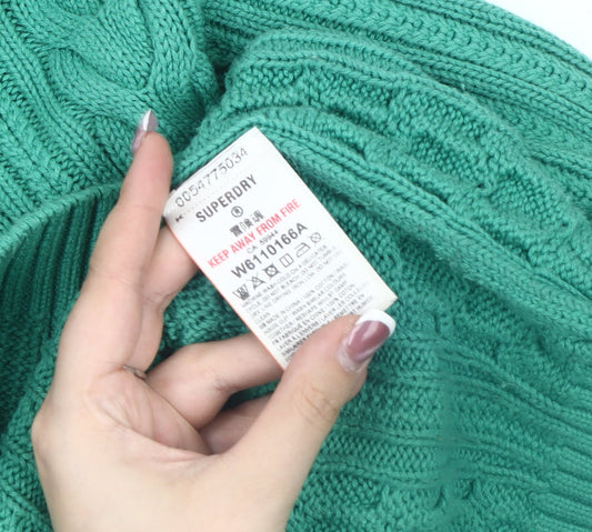 Womens UK Size 6 Superdry Green Pullover Jumper